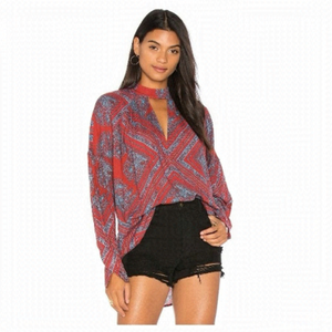 FREE People-Walking On A Dream Boho Tunic Blouse